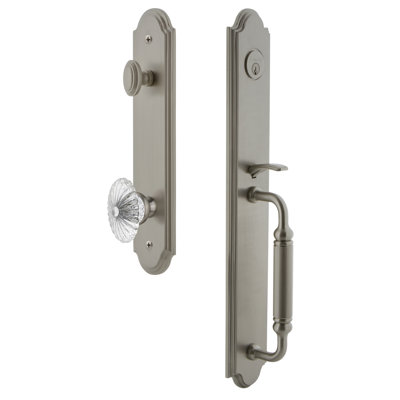 Ensemble de poignées fausses complètes une pièce Arc avec poignée en C et bouton bourgogne Arc