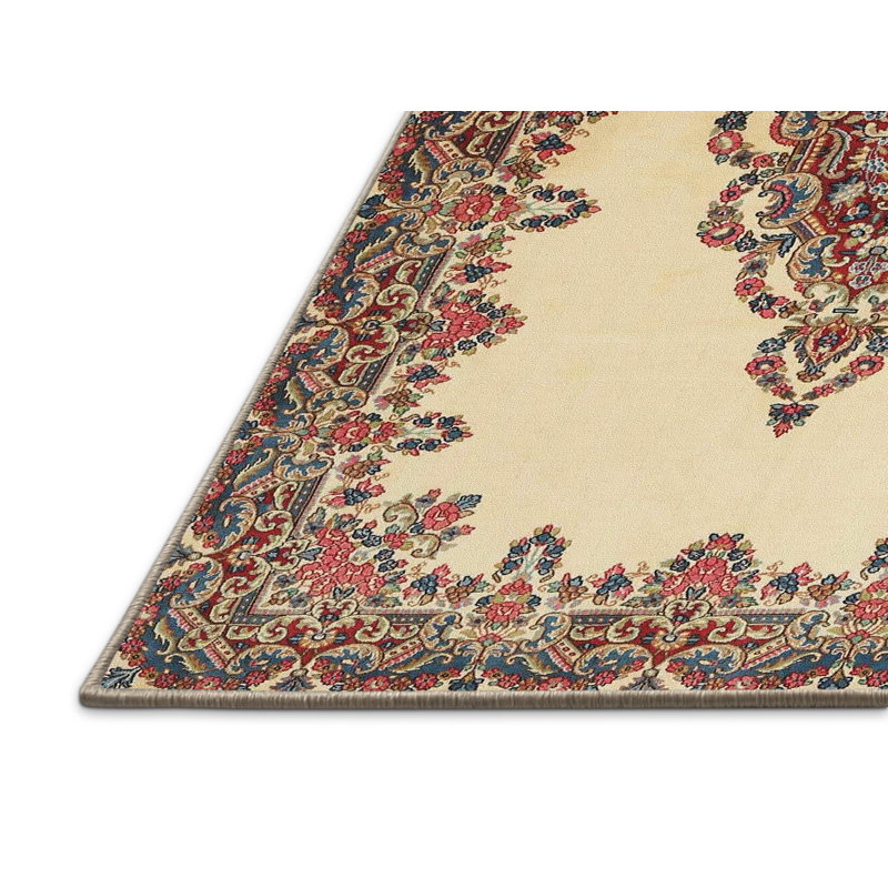 Tapis brun/beige traditionnel Vieux, Rectangle 7 pi x 10 pi
