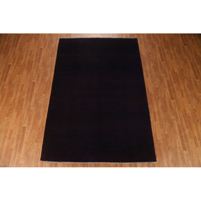 Tapis bleu marine Gabbeh 6 x 10