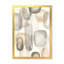«Neutral Oval Grey Stones I», reproduction d'art sur toile encadrée-48346293-48346295