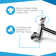 11" Universal Adjustable Height Shower Arm for Handheld Rain Shower Head