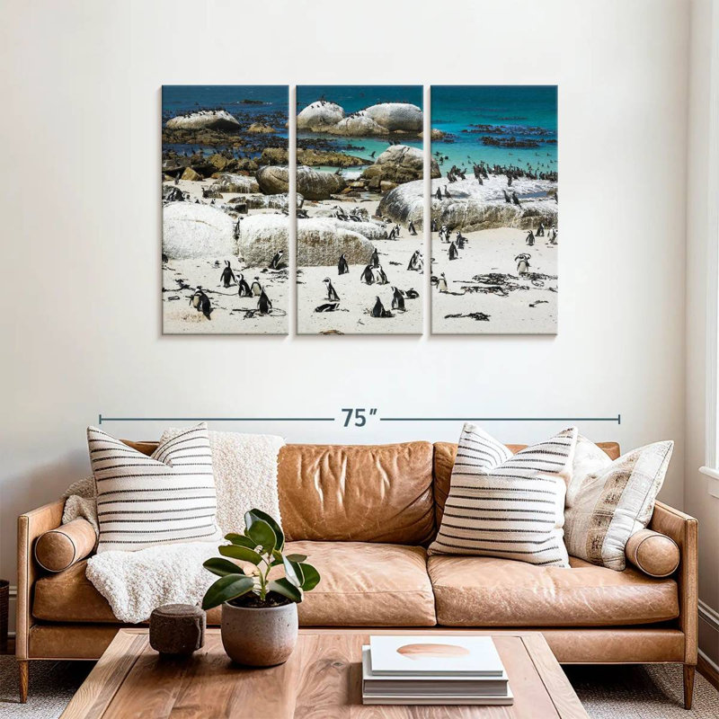 Brampt Boulders Beach Penguins, 36" H x 57" W