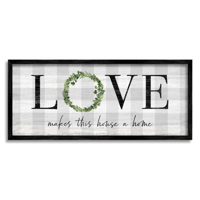 «Love Makes House Home», art textuel