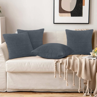 Striped Square Euro Pillow Cover