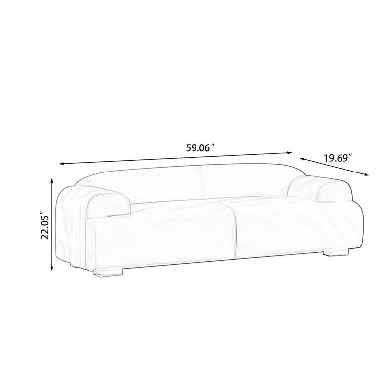 Banc avec revêtement, Gris, H 22,05 po x l 59,06 po x P 19,69 po