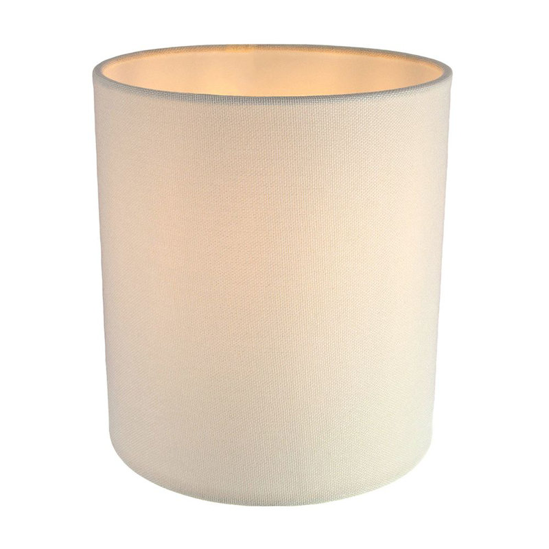 16cm Linen Drum Lamp Shade, Cream