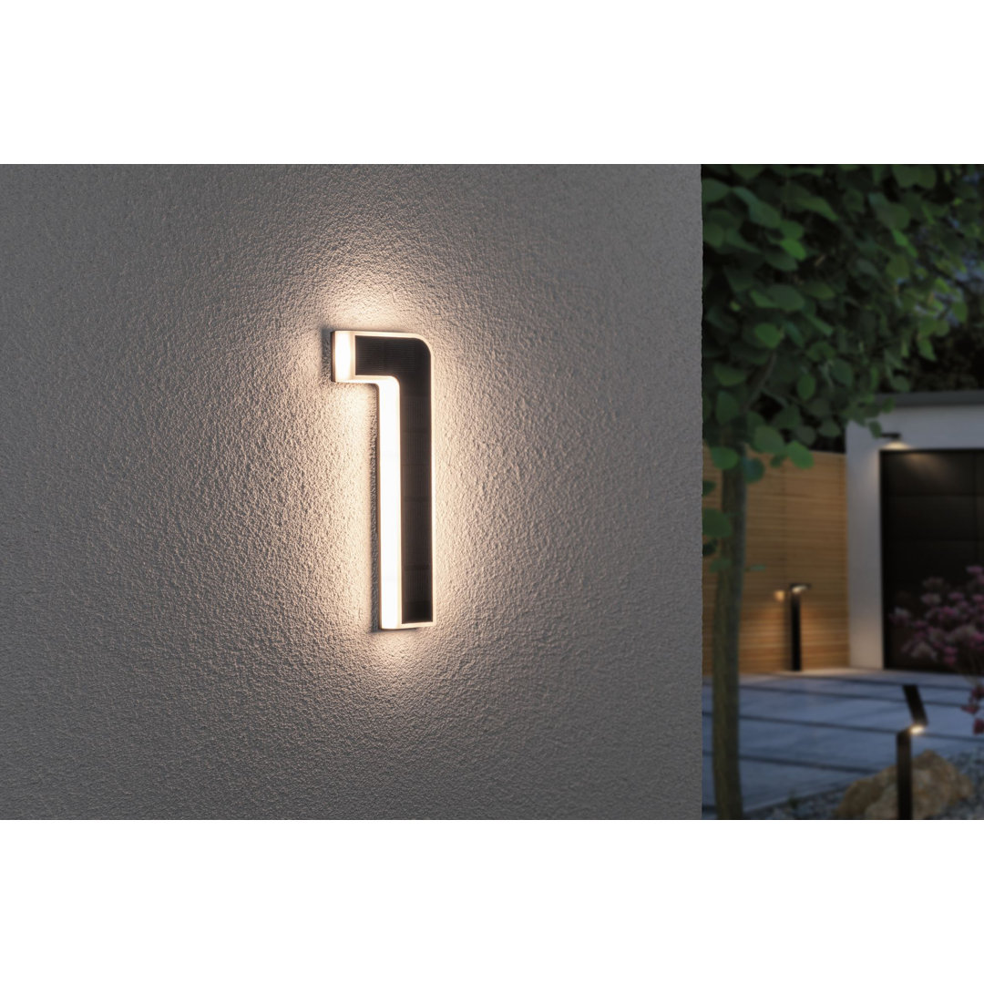 Black Solar Powered Integrated LED Outdoor Flush Mount