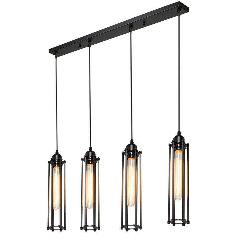 Gracelynn 4 - Light Black Pendant