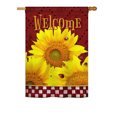Drapeau de maison Rollof Sunflowers Spring Impressions