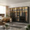 Grande armoire à 118 portes en verre trempé de 118,1 po de largeur avec lumière DEL