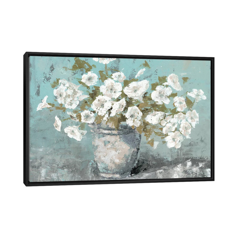 « matinée, vie continue », impression sur toile, H 18 po x l 26 po x P 1,5 po, Toile avec cadre noir, Pas de tapis