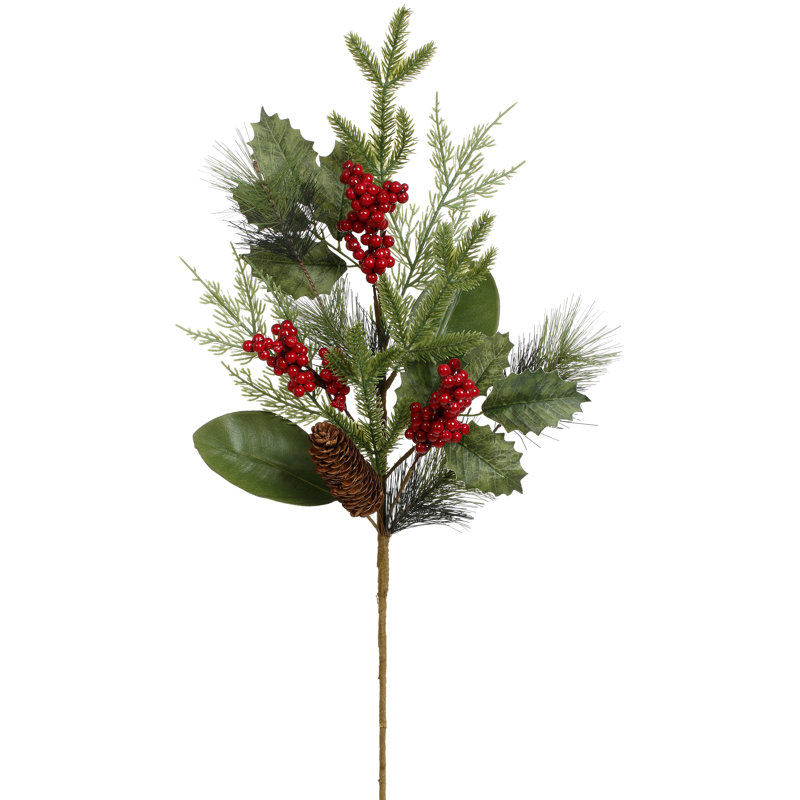 Pine And Berry Spray - 31 Inches Set Of 6