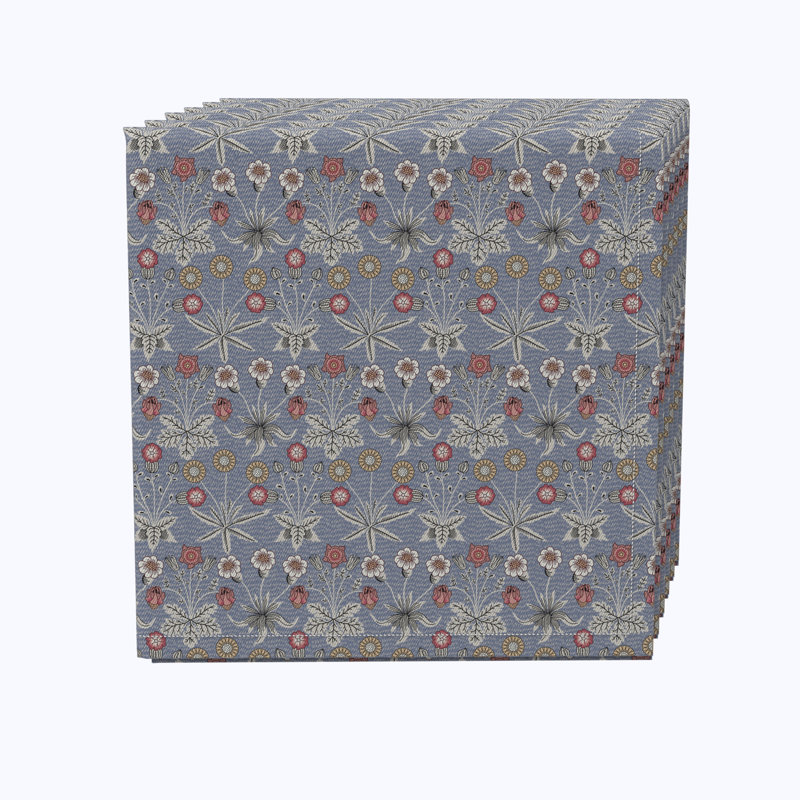 Cotton Floral Square Napkin