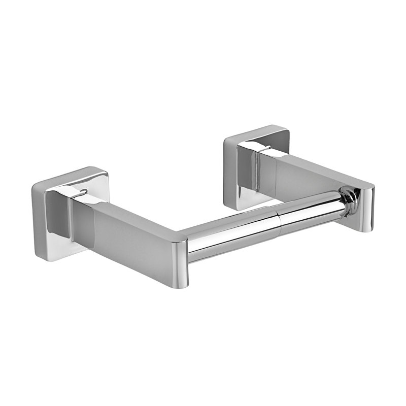 Porte-papier hygiénique encastré moderne et dissimulé Universal, Nickel brossé