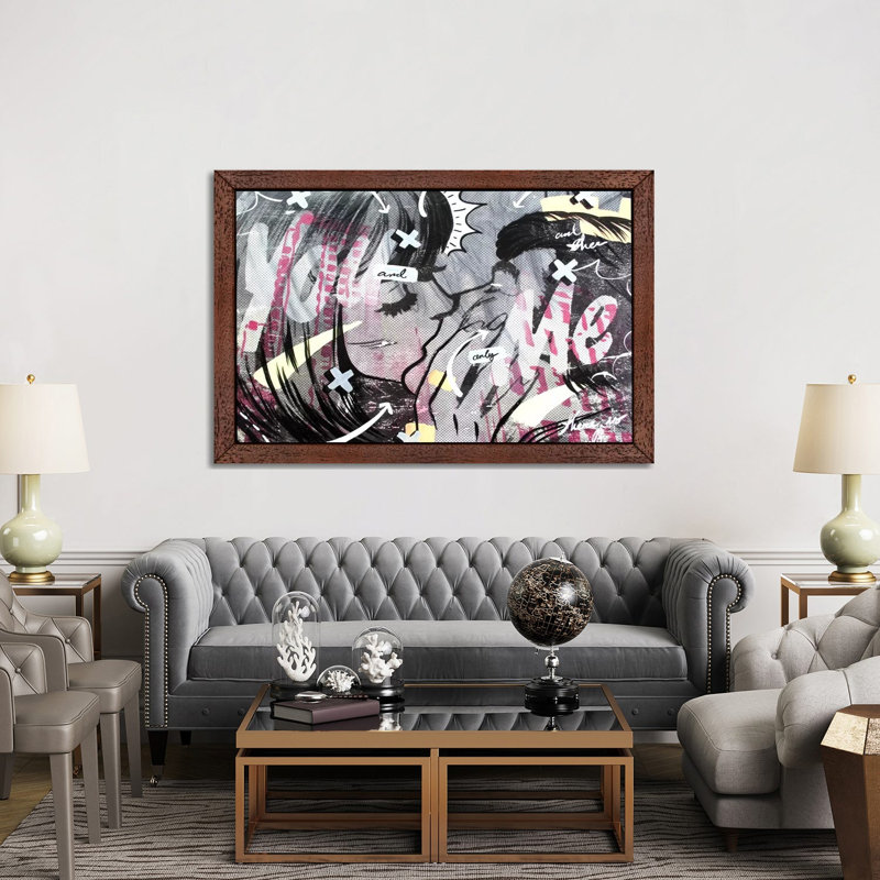 And Only by Dan Monteavaro - Print on Canvas, Brown Floater Framed, 152.5 cm H x 101.5 cm W