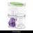 iDesign Stackable Dual Canister for Bathroom Vanity or Countertop  in Primary or Guest Bathrooms
