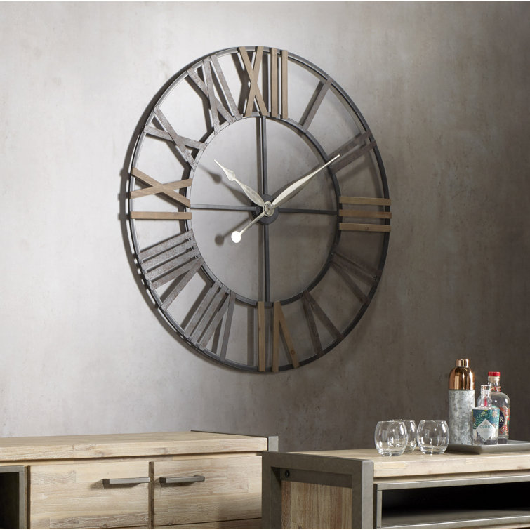 Oversized  Seal Beach 120cm Skeleton Wall Clock