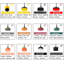 22 Piece Free-Standing Toilet Brush Set