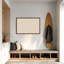  Tableau d'affichage encadré en tissu, lin naturel par Creative Bunch Studio-654252802