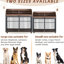 Élégant grand chenil moyen pour chien - brun, roues verrouillables, rangement à double couche