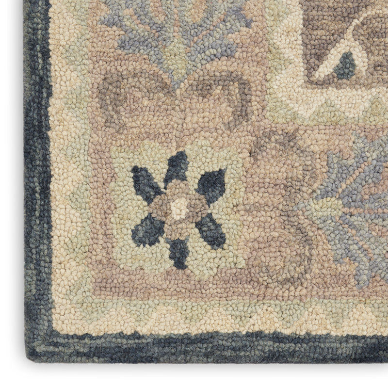 Tapis traditionnel transitionnel multicolore Norah Eclectic, Rectangle 8 pi x 10 pi