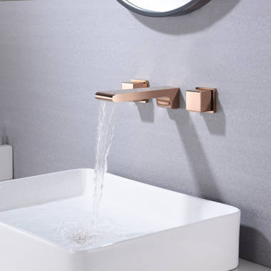 Triton Wall-Mount Bathroom Faucet - Lever Handles - Oil Rubbed Bronze