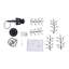 3-Light Crystal Chandelier Adjustable Height