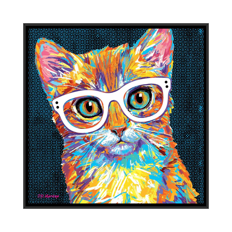 Shelly par P.D. Moreno - Reproduction d'art graphique sur toile tendue, Toile avec cadre noir, H 26 po x l 26 po x P 1,5 po