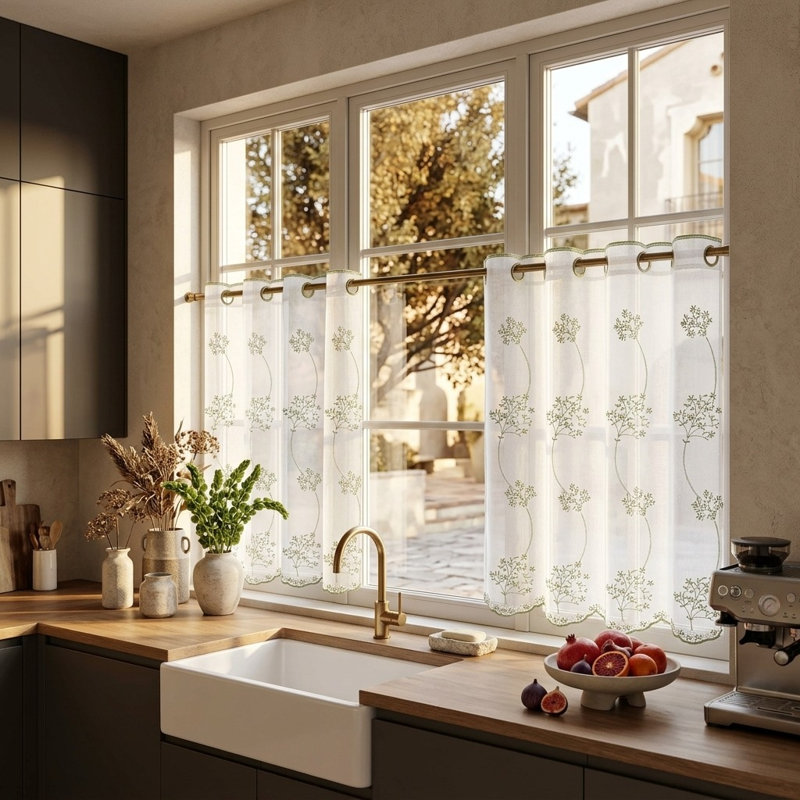 Floral Kitchen Curtain Kitchen Pelmet