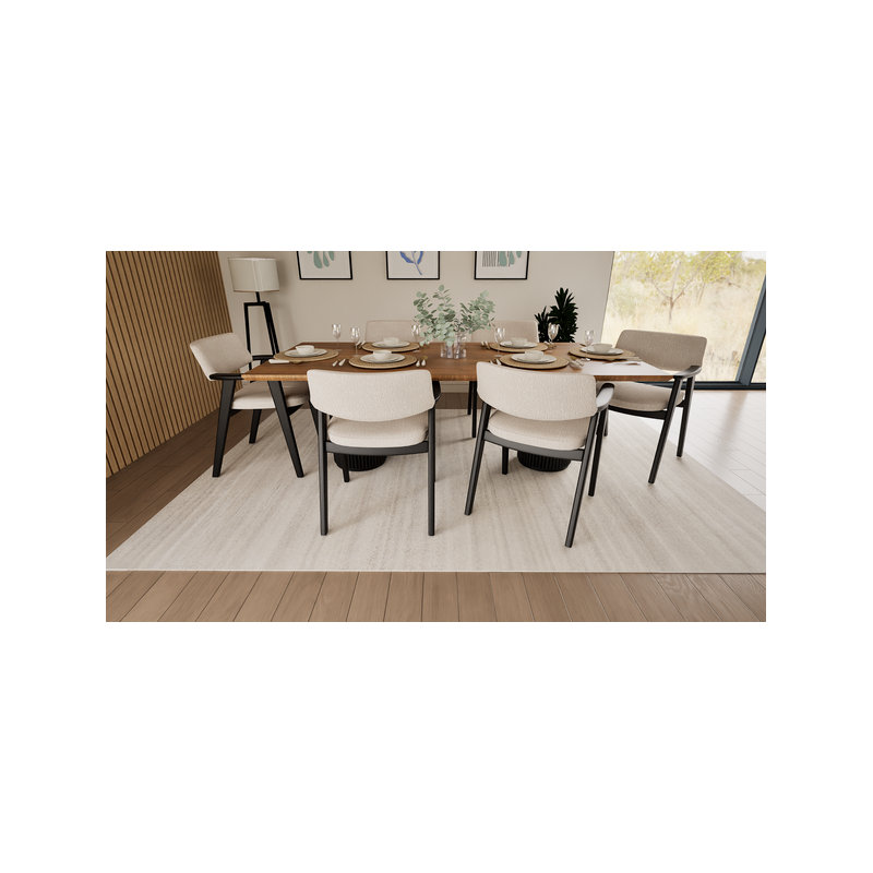 Striped Wool Hand Knotted Area Rug, 3.50m x 2.50m
