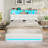 LED Upholstered Platform Storage Bed with Charging Station-1640284451-1640284449