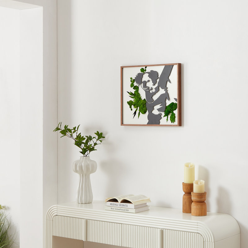 Koala Moss Metal Wall Art