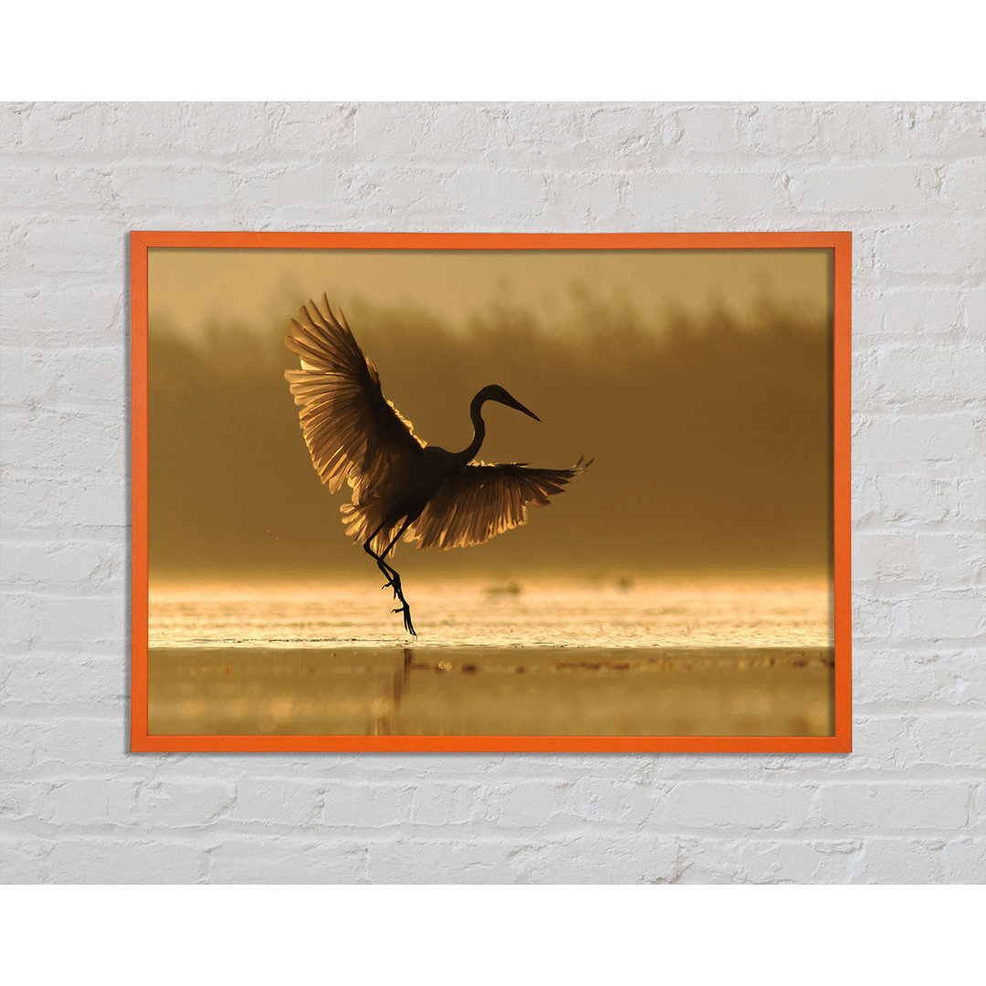 Anieyah Dancing Sunset Heron - Druck