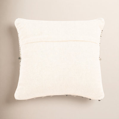 Cait 20" x 20" Embroidered Throw Pillow