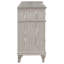 Commode 9 tiroirs Nela Chêne argenté