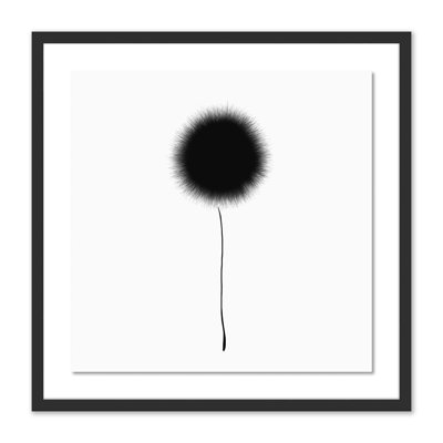 Black Dandelion Print by Aga Siguni Ciszewska