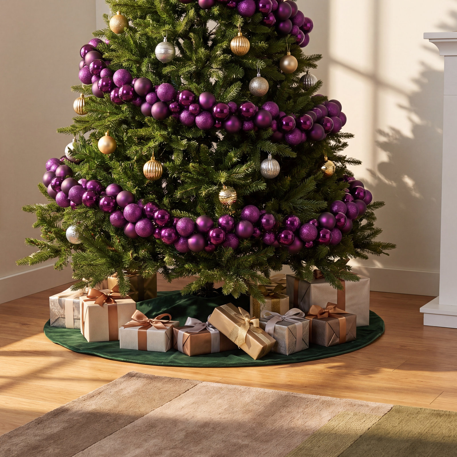 4" Shatterproof Holiday Ornament, Plum