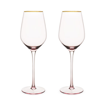 Rose Crystal White Wine Glass