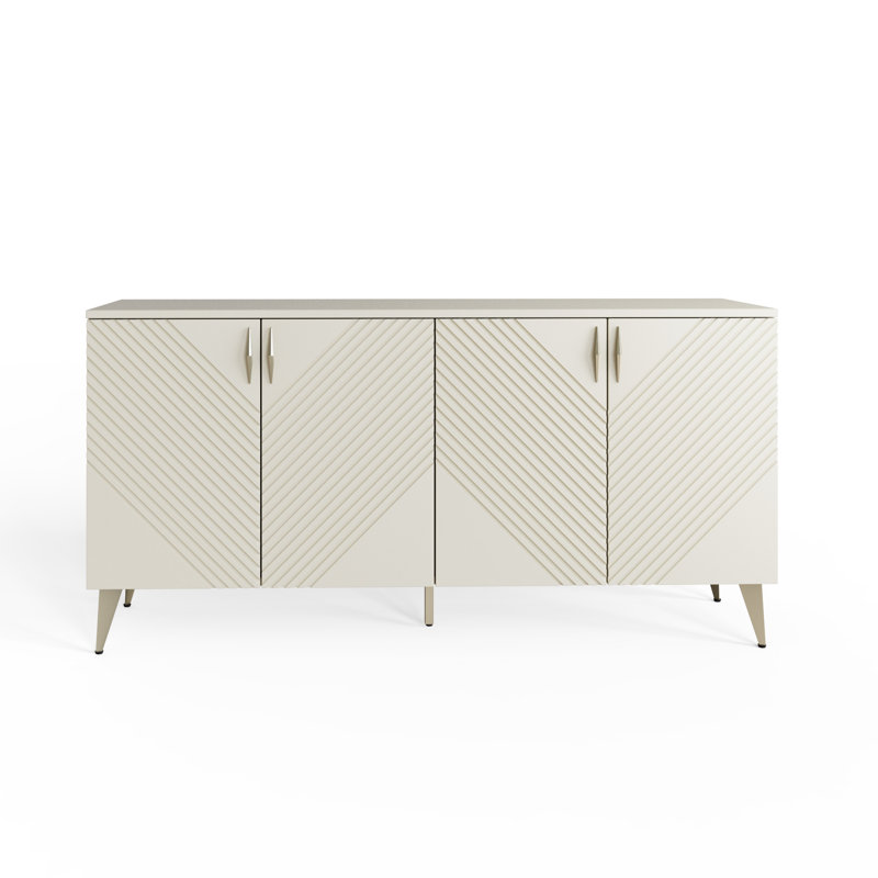 AVA 150cm Sideboard, White