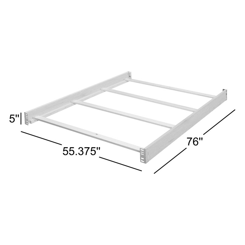 Princeton Full Bed Rails, Weathered Gray