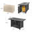Modelle 25.5'' H x 43'' W Steel Propane Outdoor Fire Pit Table