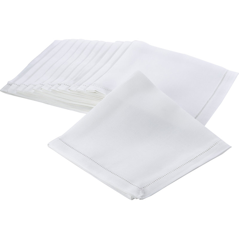 Rowles Polyester Square Napkin, White