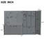 Grand lit gris qui maximise l'espace, le confort et le style contemporain pour une utilisation efficace de l'espace
