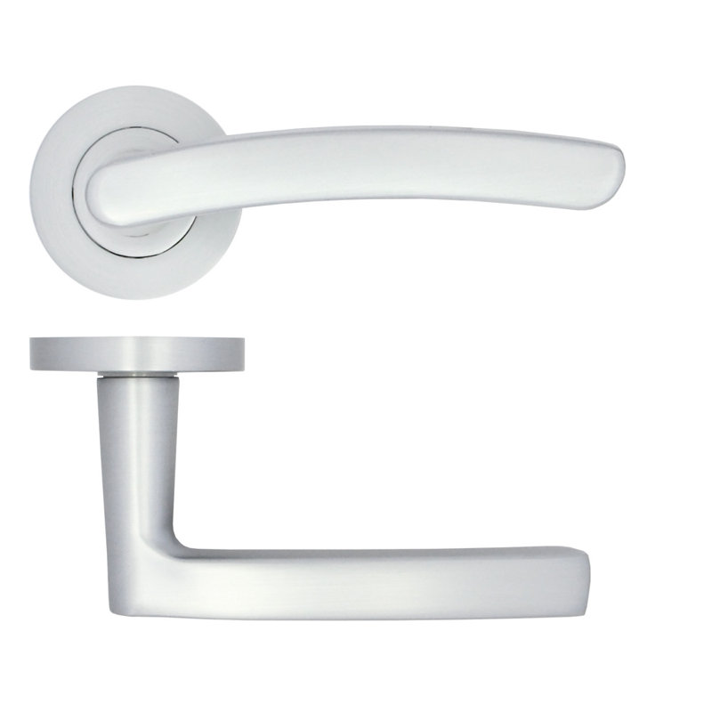 Single Dummy Door Handle, Satin Chrome