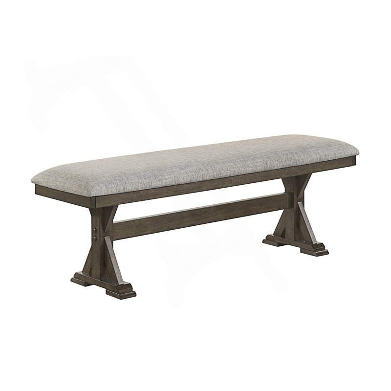 Banc de salle à manger rembourré 1pc, H 18,76 po x l 53,43 po x P 16,04 po
