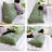 Replacement Pillowcase for WOWMAX Headboard Wedge Reading Pillow, Triangular Pillow Cover without Insert Compression-118593874-118593877