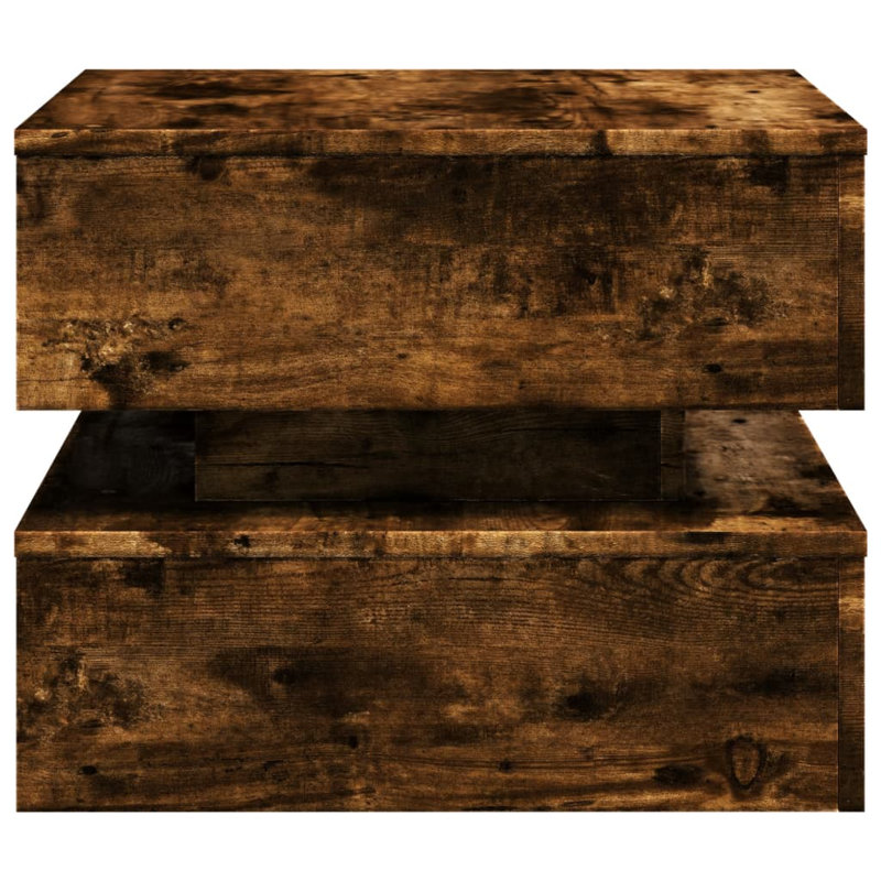 Caylen Block Coffee Table, Smoked Oak