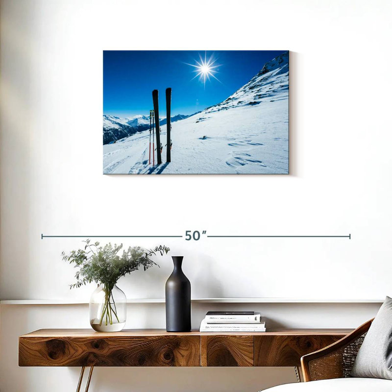 Sireci Sunlit Ski Slope, 20" H x 30" W