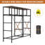 Chest Of Drawers With 10 Fabric Drawers, Wooden Top, Metal Frame, Suitable For Bedroom, Living Room, Children's Room, Office, Hallway, Hallway (Retro)-1120111369