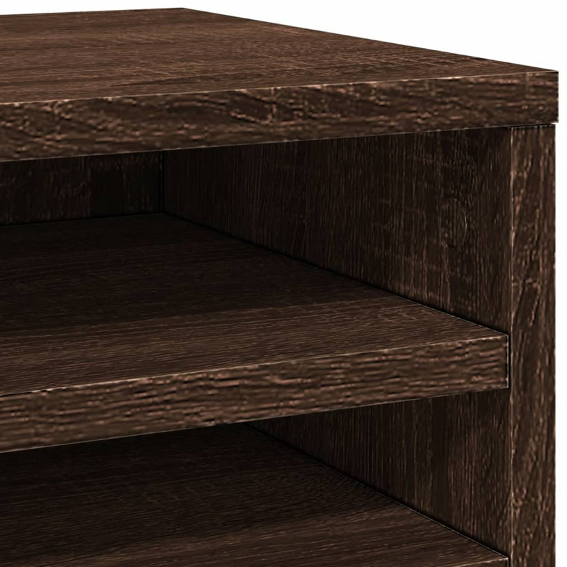  Desk Organiser 36X26x29.5 Cm Engineered Wood, Brown Oak